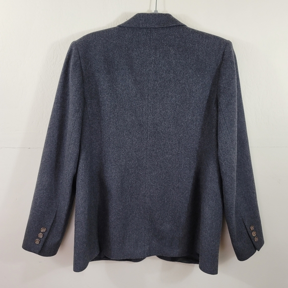 L L Bean Wool Cashmere Womens Blazer Jacket Sz 12 - Picture 2 of 15